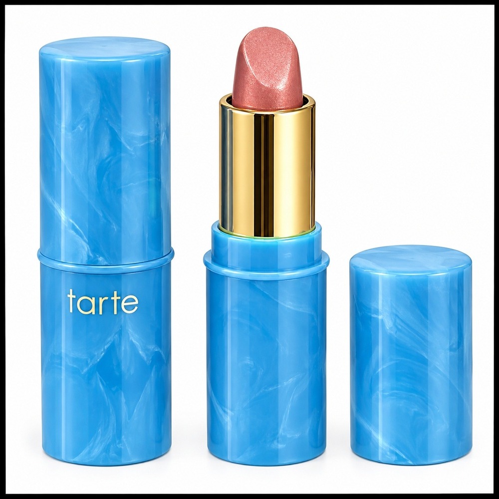 Tarte Color Splash Lipstick Set of 2 Beach Babe Pinky Nude Travel Size Mini 1.0g